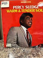 Front jacket Percy Sledge Warm & Tender Soul LP Atlantic SD 8132