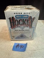 Front view of sealed 1991-92 Upper Deck NHL Hockey High Number Series box