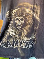 Front view showing grim reaper SAMCRO graphic