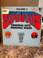 Front cover of the Superstars Original Hits Original Stars Volume 2 LP