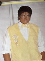 Close-up of Michael Jackson upper body