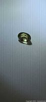 Oval yellow tourmaline gemstone front view