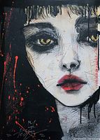 Front view of the painting showing full artwork, signature lower left