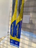 Two sealed Goodyear 26in wiper blades side by side