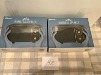 Two sealed Vivitar Netra wireless speaker boxes