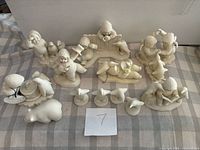 Group shot of all Snowbabies figurines