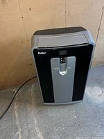 Front view of Haier portable air conditioner