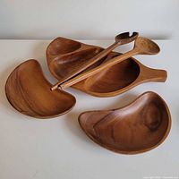 Full set showing tray, bowls and utensils