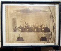 Full view of framed composite photograph