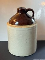 Front view showing two-tone jug and shape