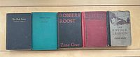 Front covers of all five Zane Grey novels