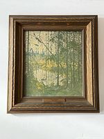 Frontal view of framed print showing full artwork and frame