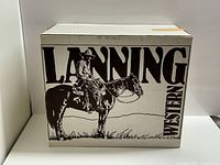 Lanning Western branded box front showing graphic and logo