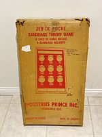 Front of original box with product information and target graphic