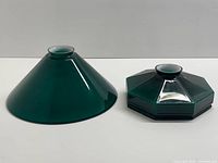 Both lamp shades side by side showing overall shape and color