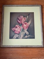 Full view of framed tulip print