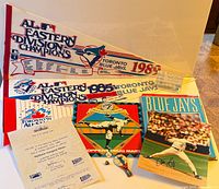 Group shot showing all memorabilia items