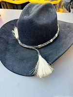 Hat exterior showing crown, brim and hatband