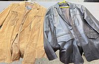 Front view of both jackets side by side