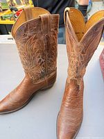 Both boots side view showing overall style and condition