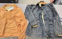 Both jackets side by side displaying fronts and colors