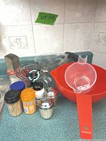 Group shot of all items on counter