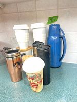 Group shot of all nine items on countertop