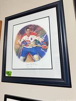 full framed artwork on wall