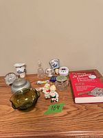 Overall view of all items on wooden surface