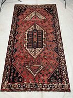 Full view of Shiraz wool rug