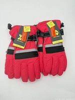 Front view of two pairs of pink All in Motion gloves with tags attached