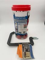 Full view of tub of ties and one hanger