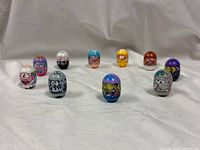 Group shot showing all 10 Mighty Beanz front view