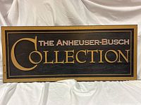 Front view of full sign showing text, border, coloration