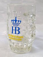 Front view showing HB crown logo and text
