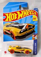 Front view of sealed Hot Wheels HW Speed Team car on card, showing graphics and number 47/250