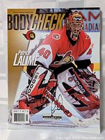 Front cover of Bodycheck program featuring Patrick Lalime