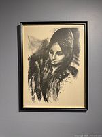 Full view of framed artwork