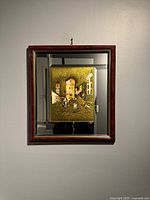 Entire framed artwork on wall