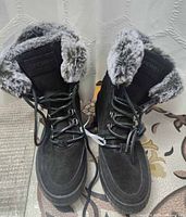 Full view of both boots upright showing overall design