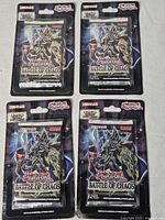 Four Konami Yu-Gi-Oh Battle of Chaos blister booster packs