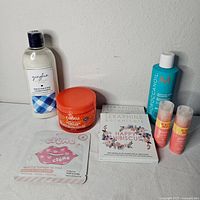 Group shot of all eight beauty items on tabletop