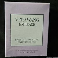Front of sealed Vera Wang Embrace French Lavender and Tuberose box