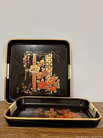 Both trays front view showing design and shape