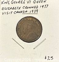 Obverse showing conjoined busts and date