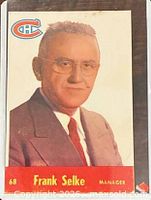 Front of Frank Selke #68 Parkhurst card