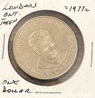 Obverse with John Graves Simcoe portrait and inscriptions