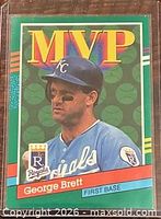 Front of 1991 Donruss MVP George Brett card