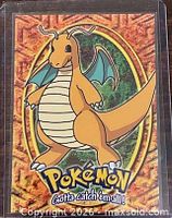 Front of Dragonite Topps Pokémon Movie Edition card