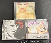 Front covers of the three P!nk CDs